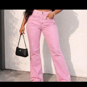 Zara Pink Flare Women's Jeans